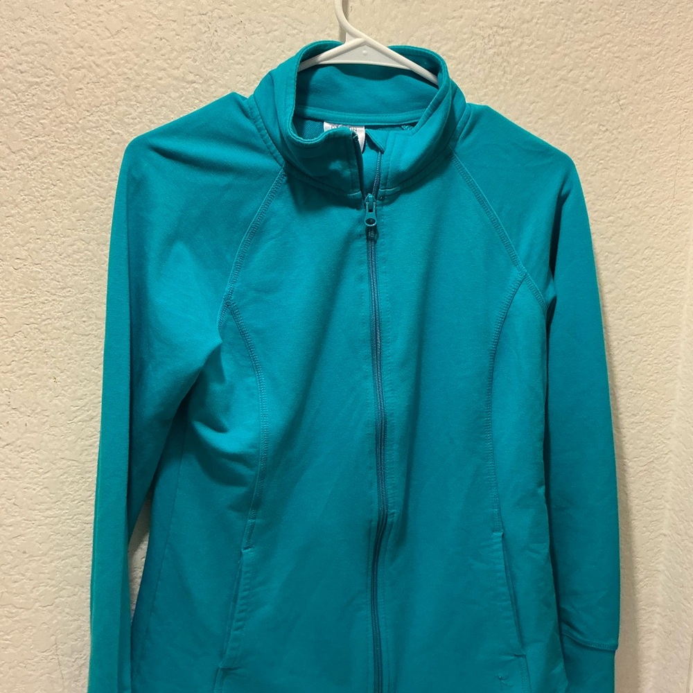 Danskin Turquoise Zip-Up Jacket - Picture 2 of 5